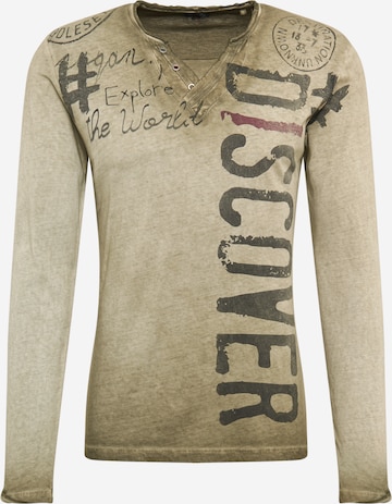 Key Largo Regular Fit Shirt 'Explore' in Grün: predná strana