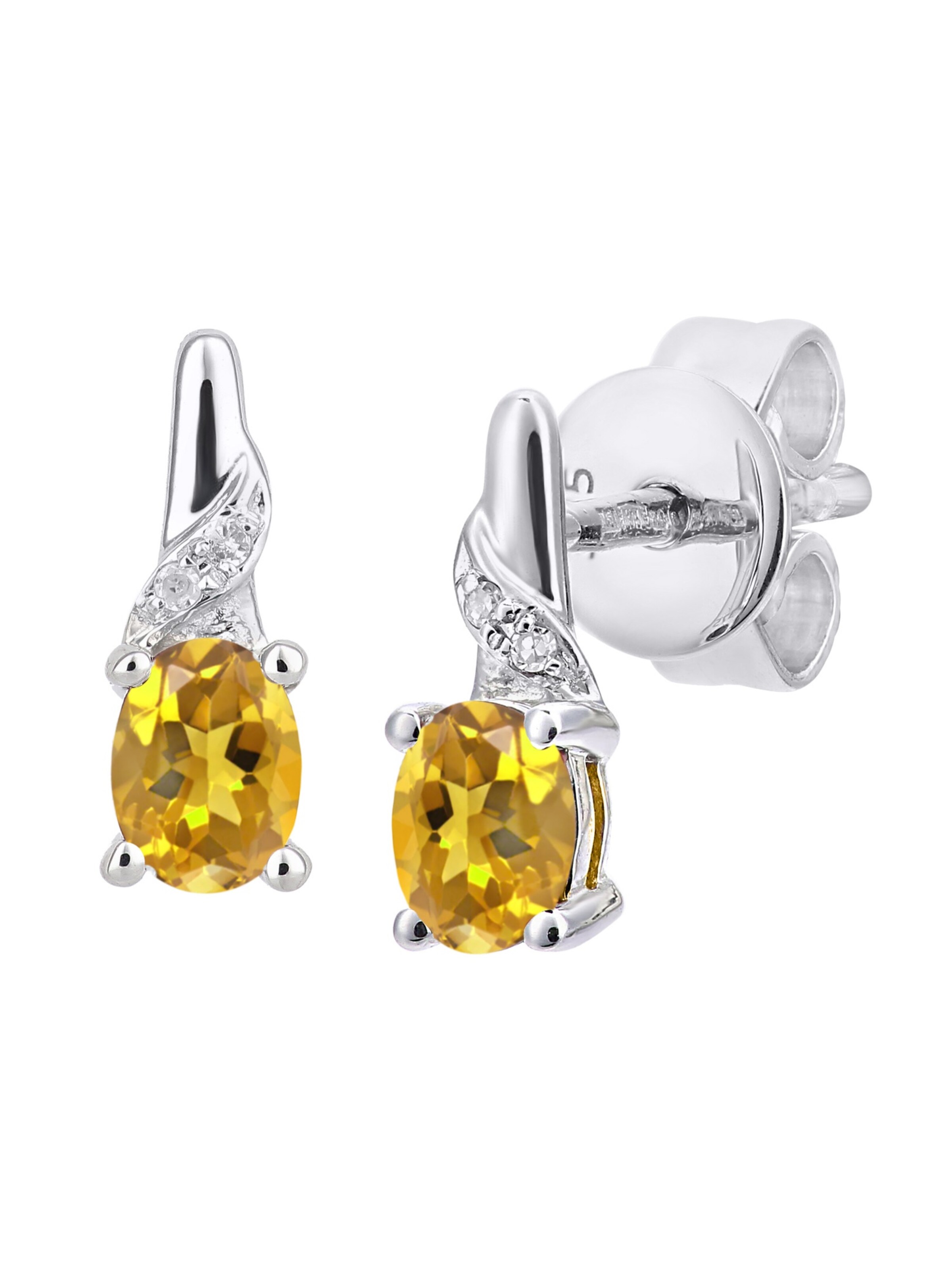 DIAMANT LETERNEL Oorbellen in Zilver: voorkant