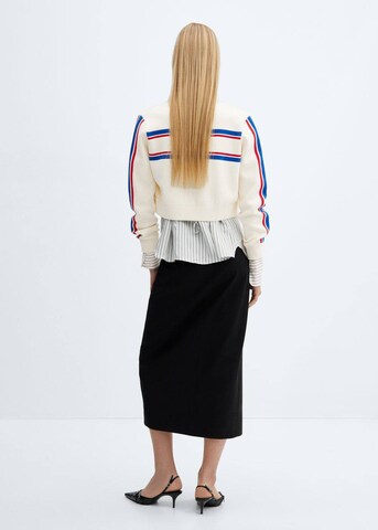 MANGO Knit Cardigan 'Saoko' in White