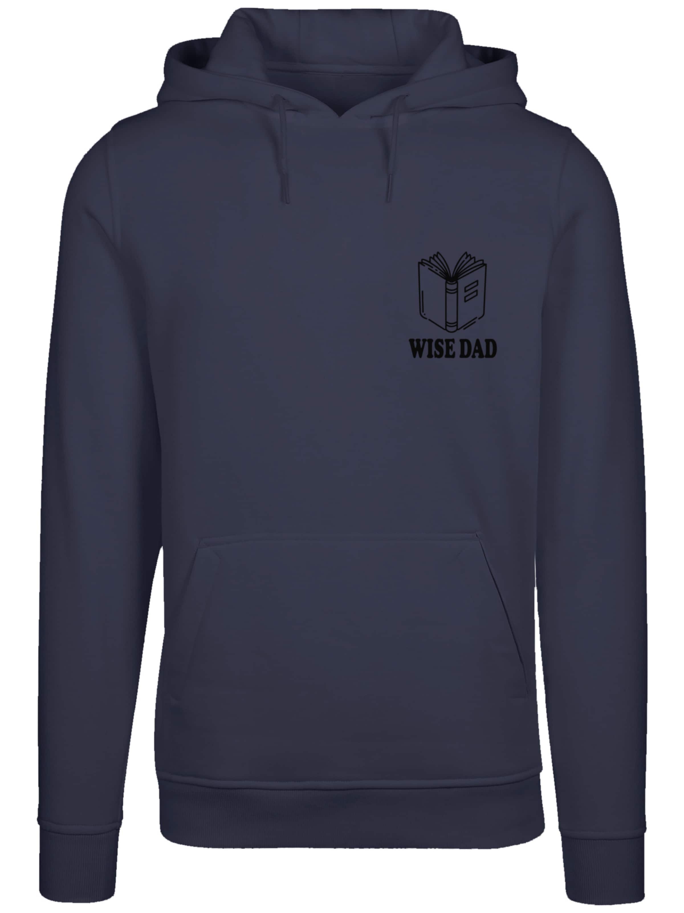 F4NT4STIC Sweatshirt 'Wise Dad Lustiges Vatertagsmotiv Für Schlaue Väter' in Blauw: voorkant