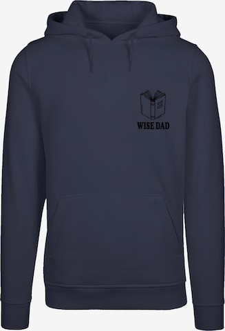 F4NT4STIC Sweatshirt 'Wise Dad Lustiges Vatertagsmotiv Für Schlaue Väter' in Blauw: voorkant