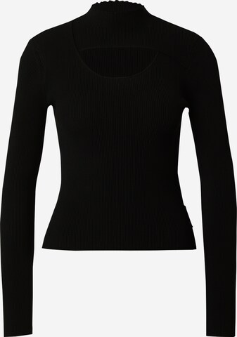 HUGO Sweater in Black: front