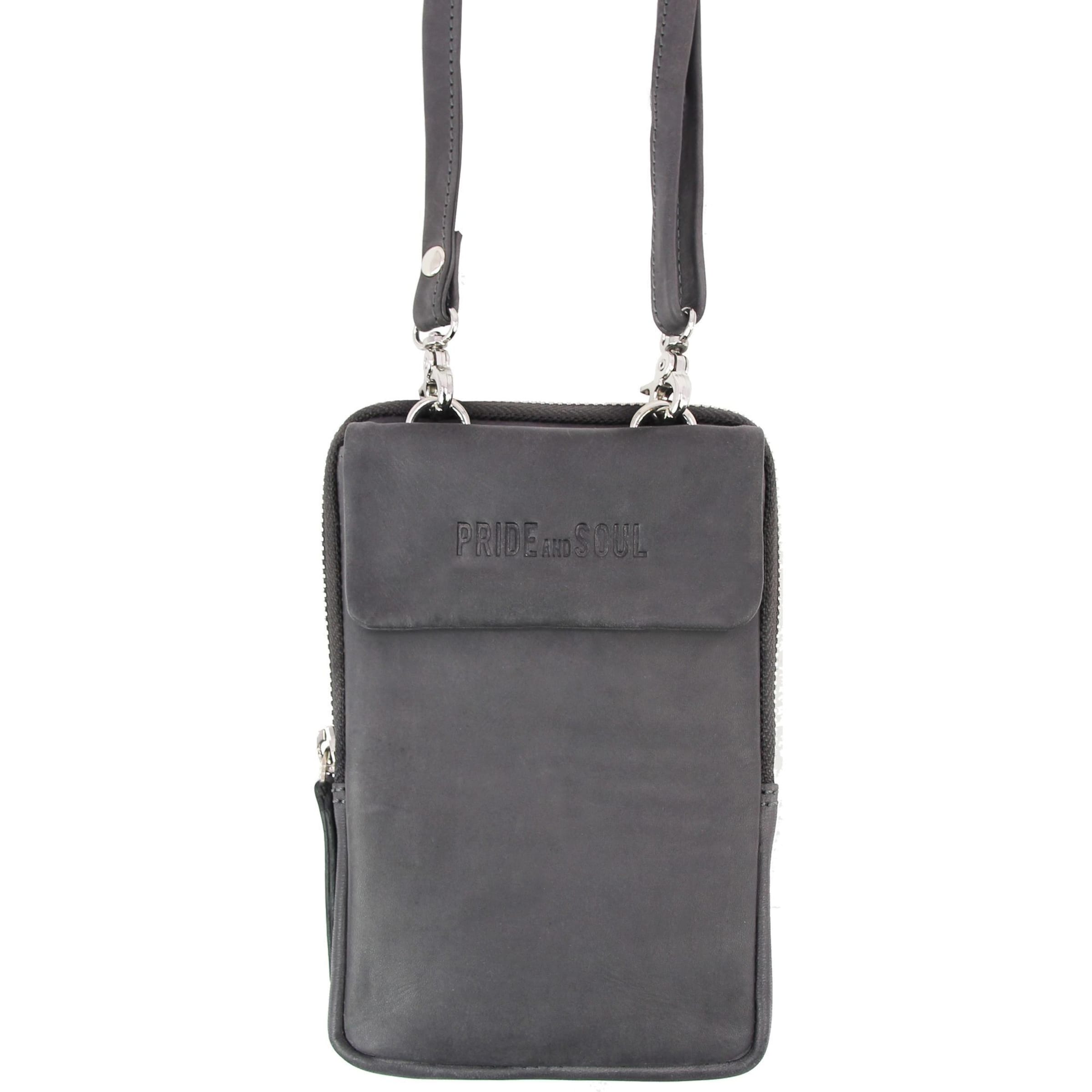 Borsa a tracolla 'Loris' di Pride and Soul in grigio: frontale
