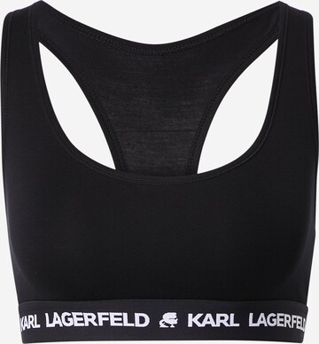 Bustier Soutien-gorge Karl Lagerfeld en noir : devant