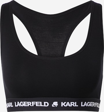 Karl Lagerfeld Bra in Black: front