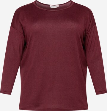 ONLY Carmakoma Shirt 'Alba' in Rood: voorkant