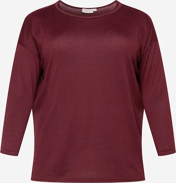ONLY Carmakoma Shirt 'Alba' in Rood: voorkant