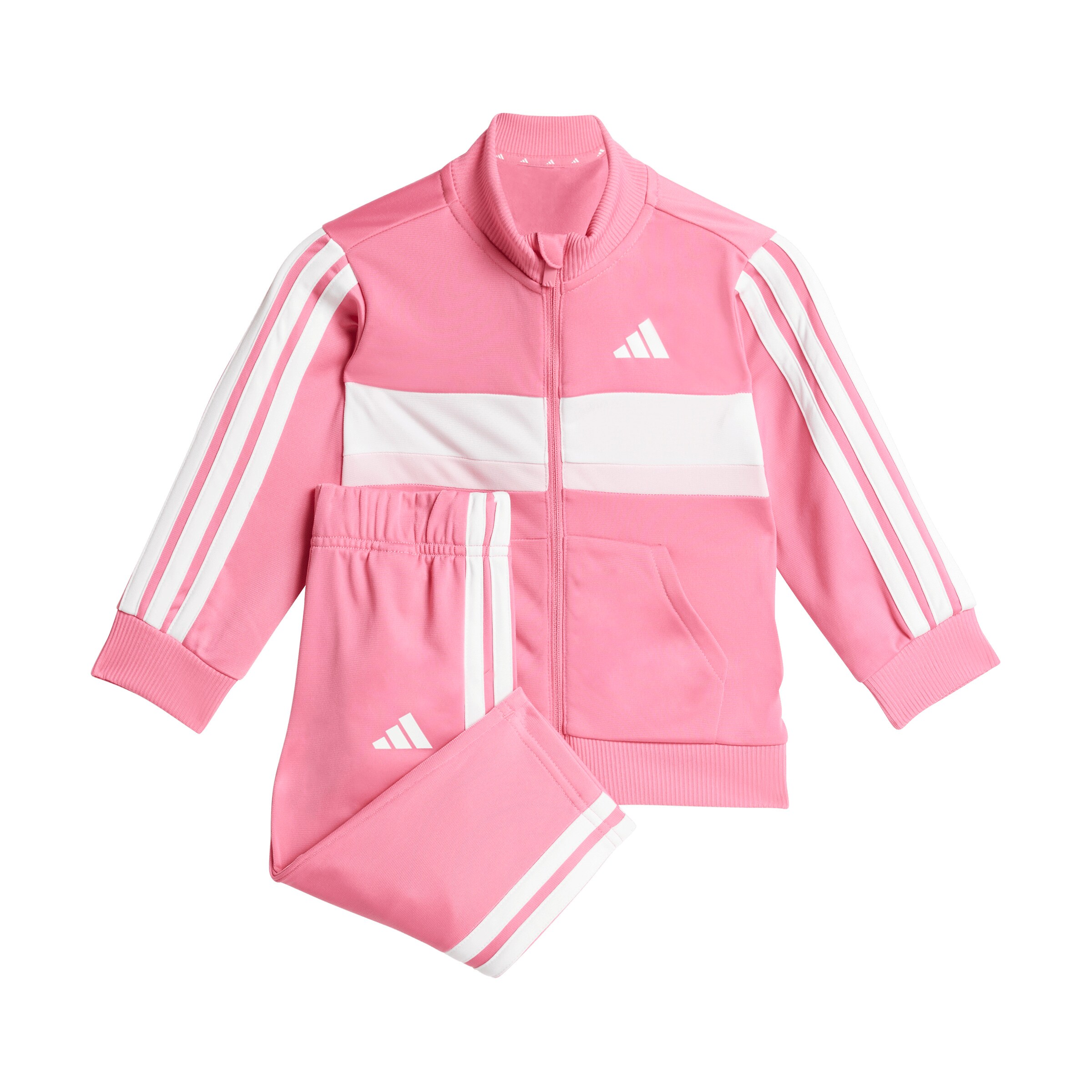 rožinė ADIDAS SPORTSWEAR Treniruočių kostiumas 'Seasonal Essentials Tiberio': priekis