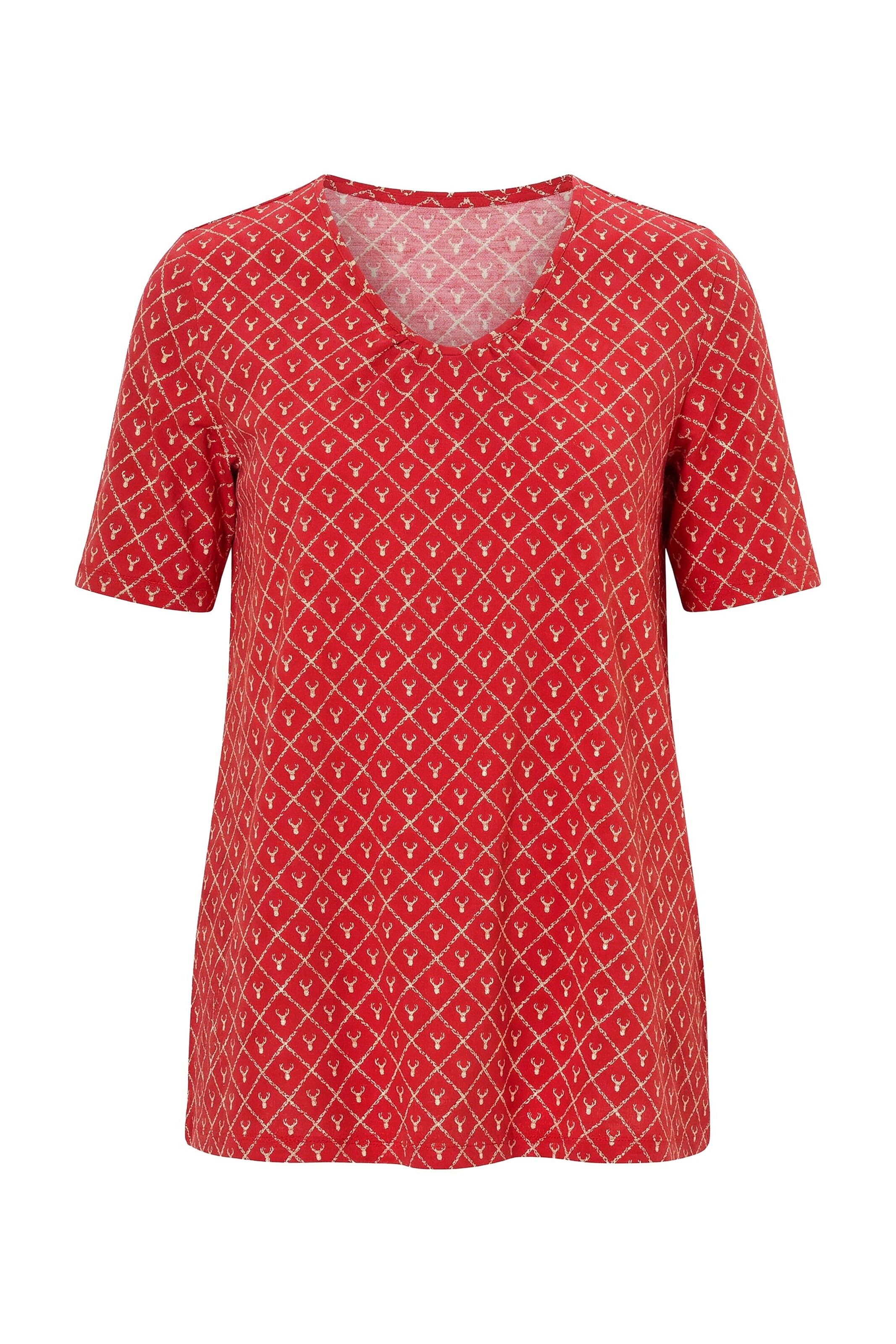 Ulla Popken Shirt in Rot: Vorderseite