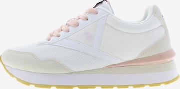 Baskets basses U.S. POLO ASSN. en blanc : devant