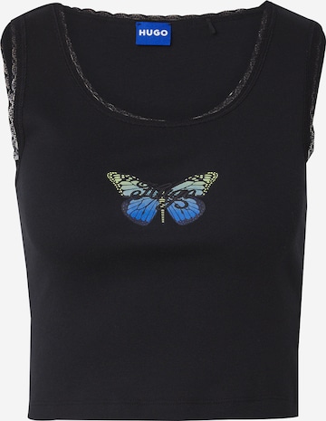 Top 'Delarina_B' di HUGO in nero: frontale