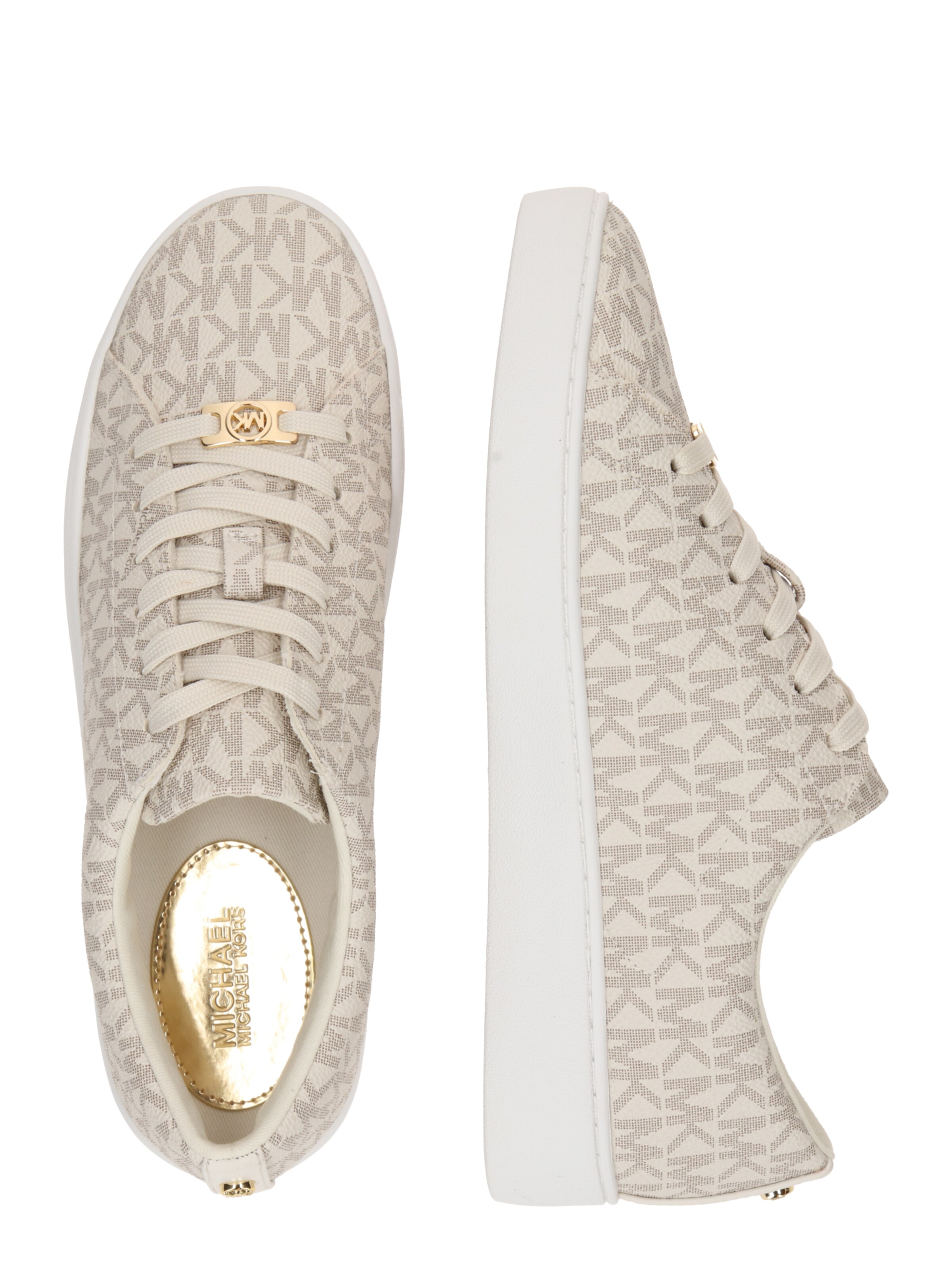 MICHAEL Michael Kors Nízke tenisky 'KEATON' - Béžová