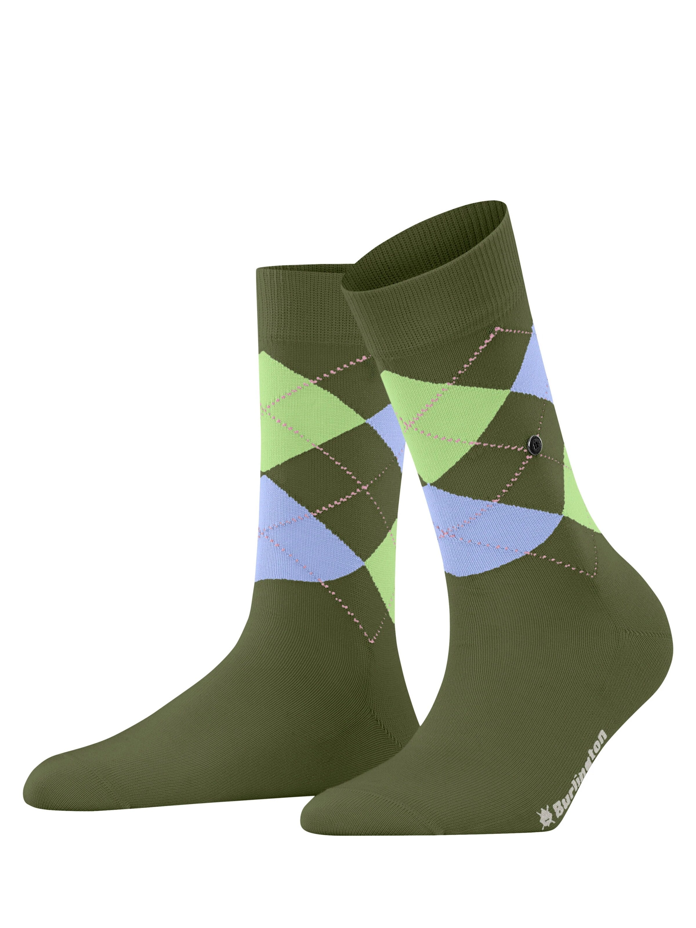BURLINGTON Socks 'Covent Garden' in Green: front