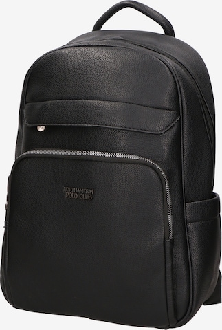 Northampton Polo Club Rucksack in Schwarz: predná strana