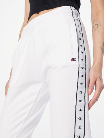 Champion Authentic Athletic Apparel Zúžený Kalhoty – bílá