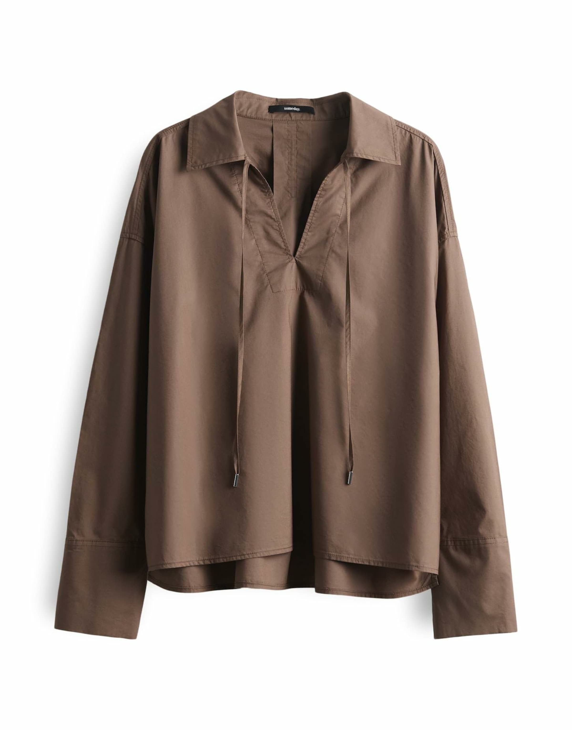 Someday Blouse in Brown: front