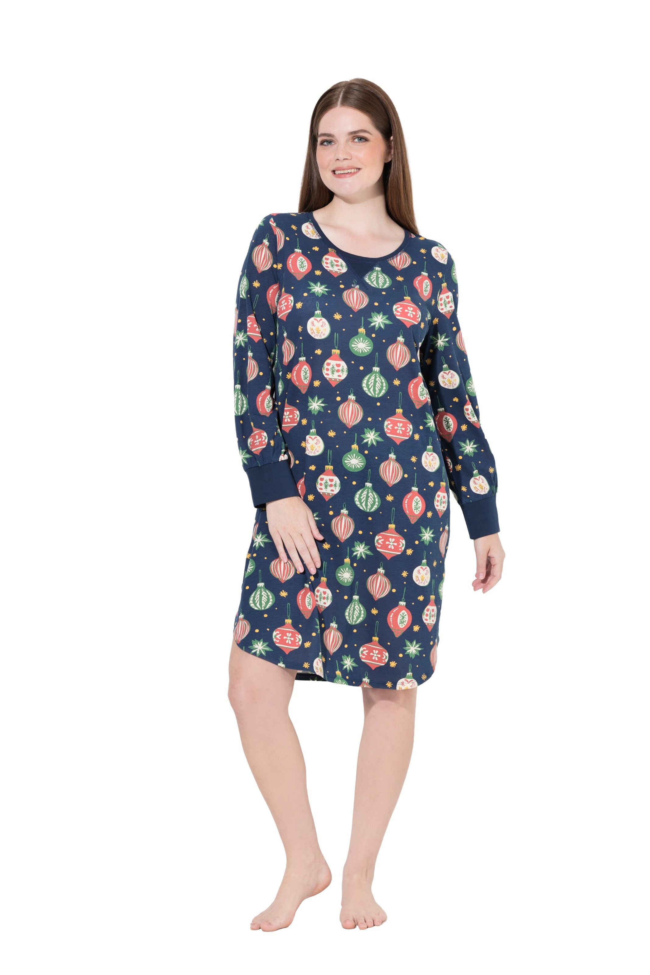 Ulla Popken Nightgown in Blue: front