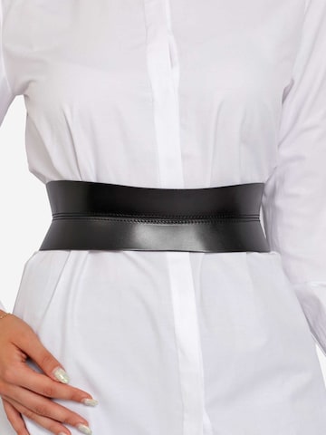 Haute Cuir - Cinturón 'Slim Sablier Corset Belt' en negro