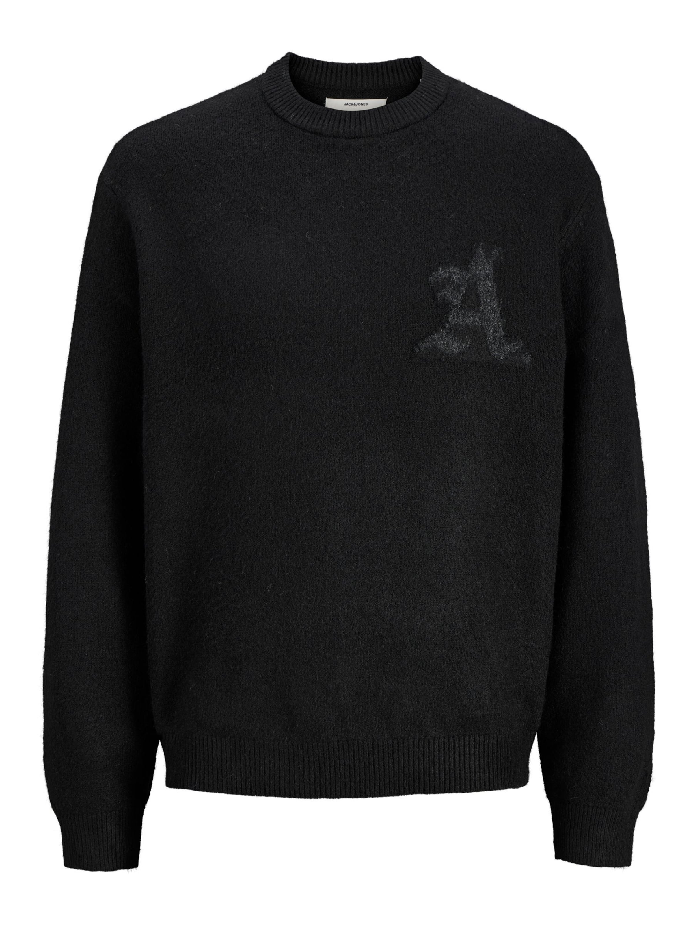 JACK & JONES Свитер 'JCOLEGACY' в Черный: спереди