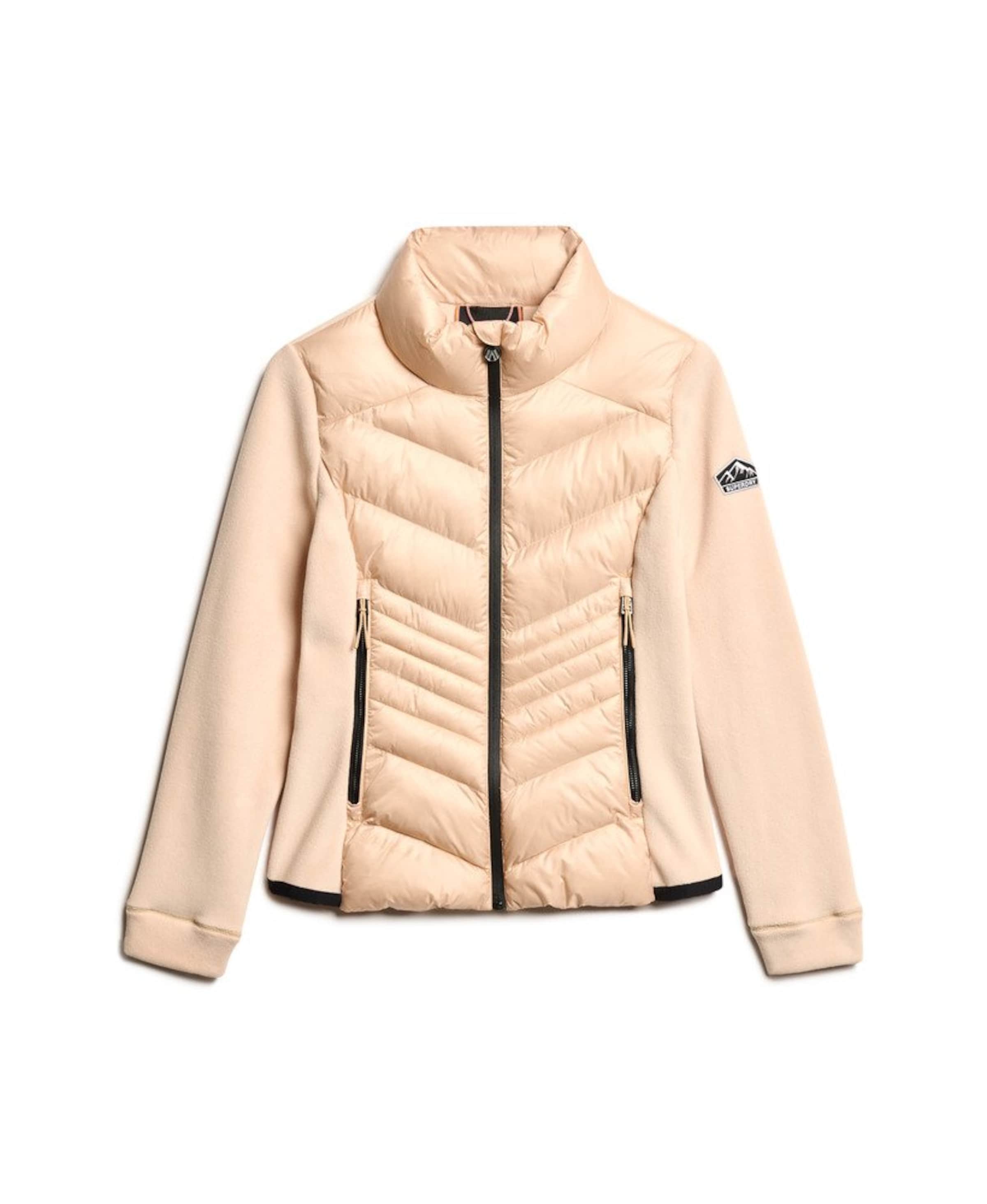 Superdry Fleecejakke 'Storm' i beige: forside