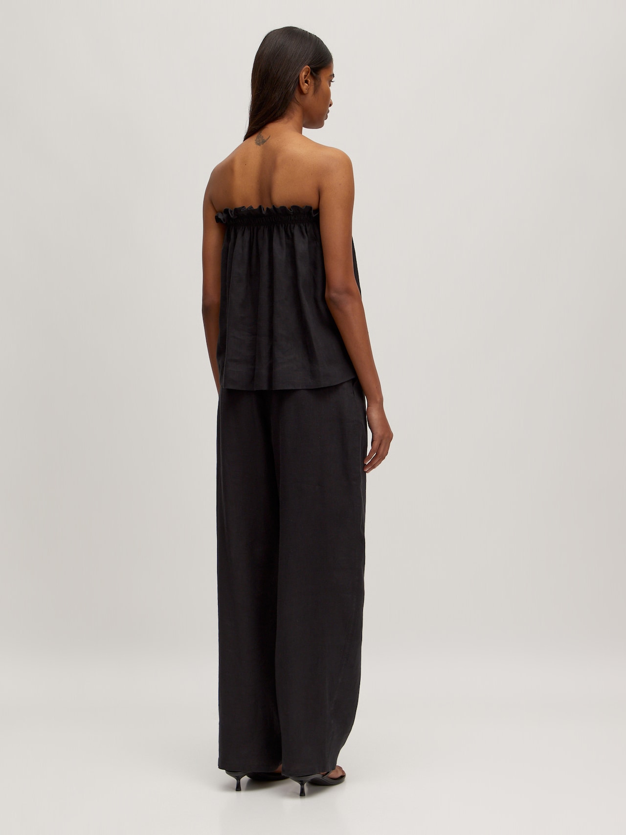 EDITED Produkte Leinenbluse 'Zahara' schwarz