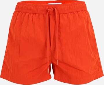 Calvin Klein Swimwear Regular Swimming shorts in Red: front