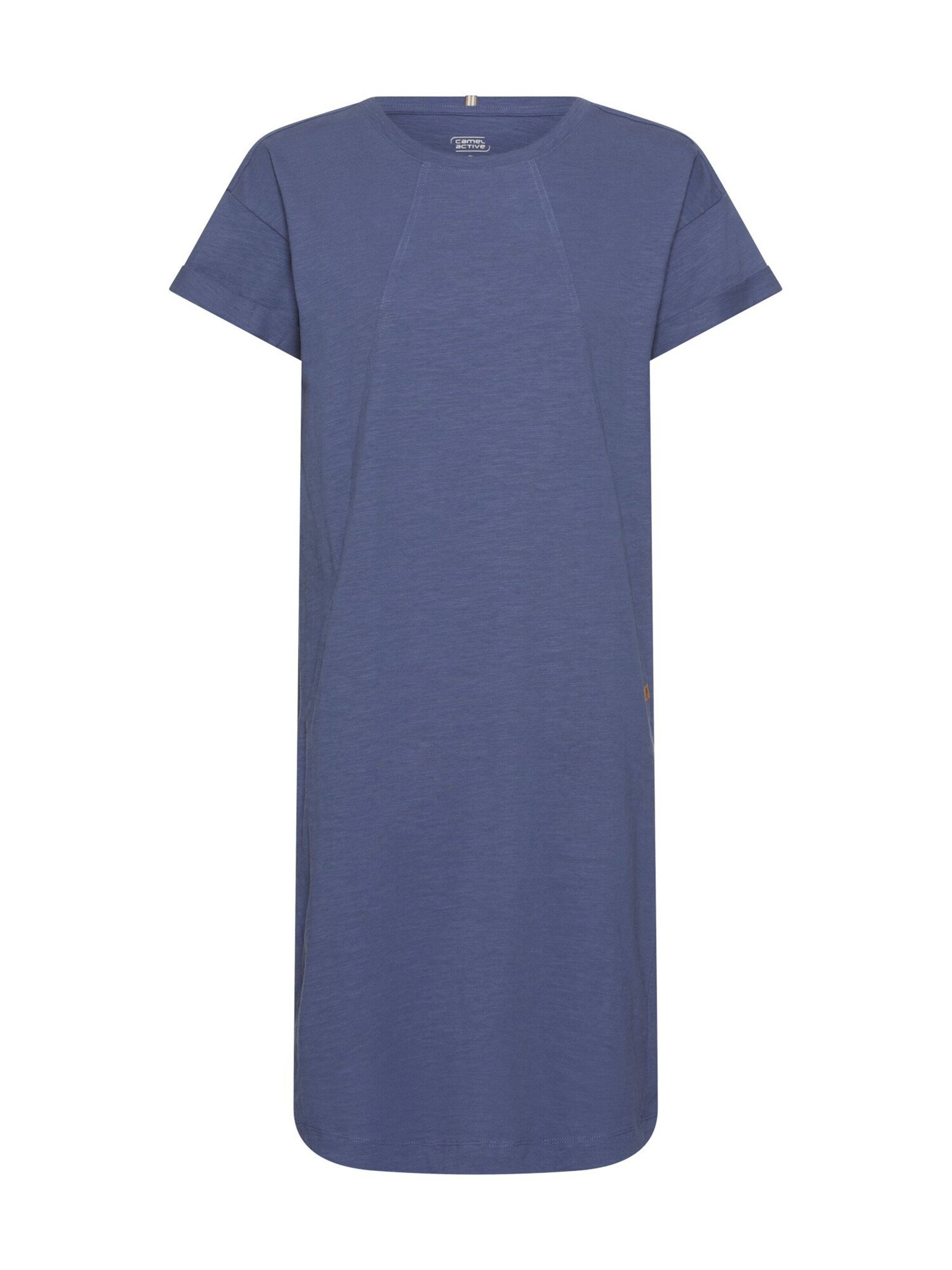 CAMEL ACTIVE Kleid aus reiner Baumwolle in Blau: Vorderseite
