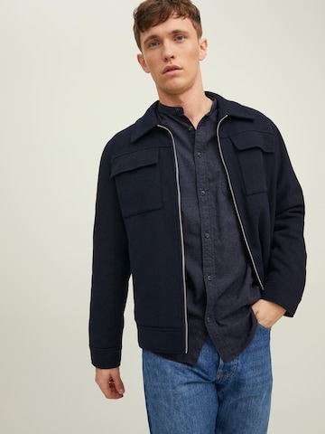 JACK & JONES Regular fit Button Up Shirt in Blue