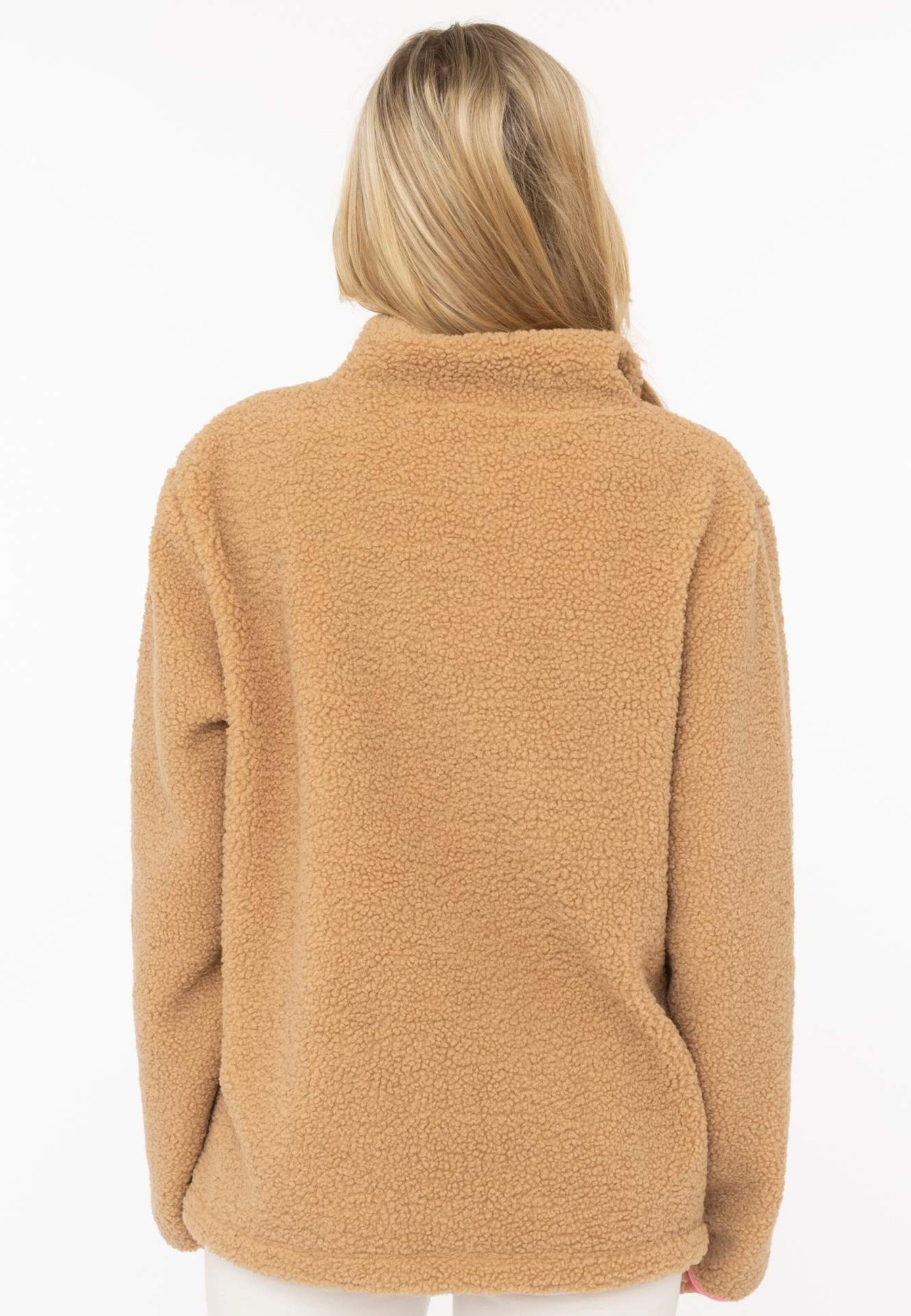 Zwillingsherz Sweatshirt in Beige: back