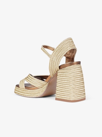 EXE Hochhackige Sandalen in Gold