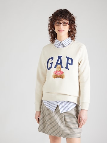 GAPSweater majica - bež boja: prednji dio