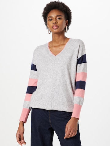 Pull-over Wallis en gris : devant