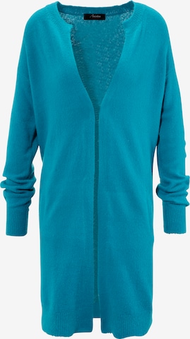 Aniston CASUAL Knit Cardigan in Blue: front