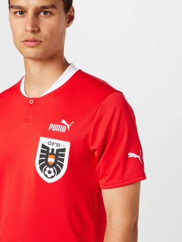 PUMA - Camiseta de fútbol en rojo