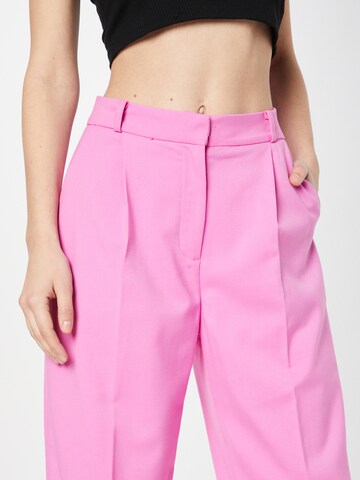 REPLAY Wide leg Veckad byxa i rosa