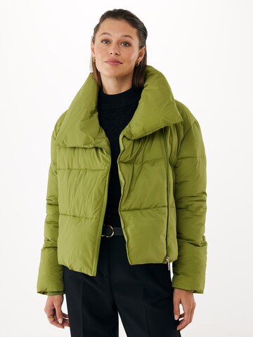 MEXX Prechodná bunda 'Boxy' - Zelená: predná strana