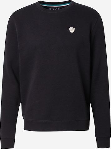 19V69 ITALIA Sweatshirt 'Nico' in Schwarz: Vorderseite