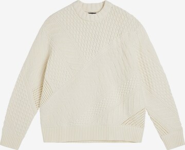 Pullover 'Savio' di J.Lindeberg in bianco: frontale