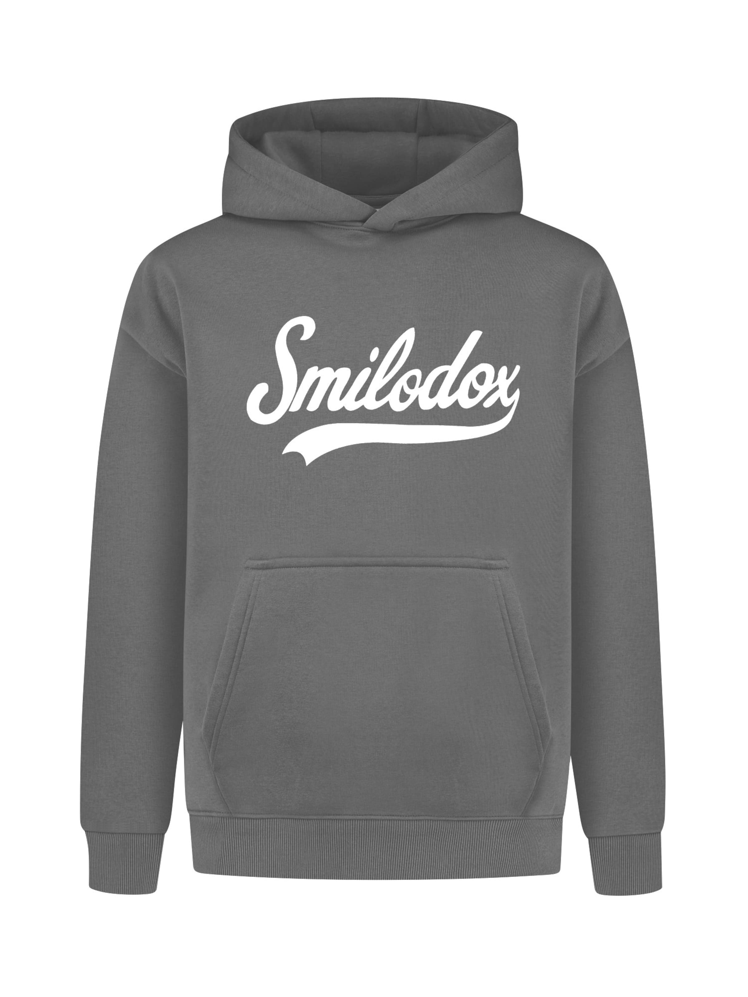 Smilodox Sweatshirt 'Lorik' in Grau: Vorderseite