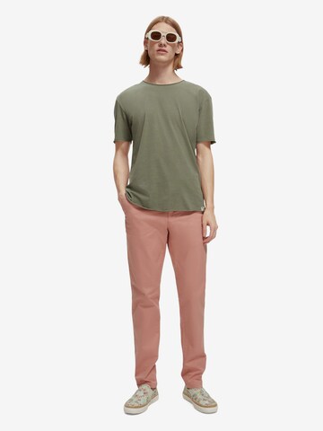 SCOTCH & SODA Tapered Chino trousers 'STUART' in Pink