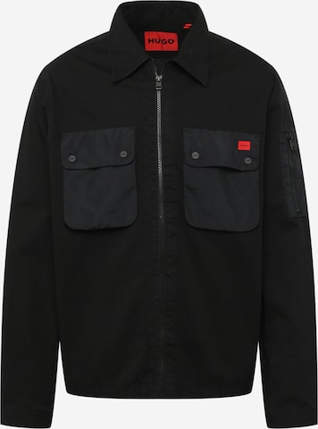HUGOPrijelazna jakna 'Egildo' - crna boja: prednji dio