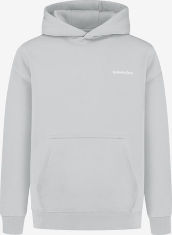 Smilodox Hoodie Oversize Backprint Tamio in Grau: Vorderseite