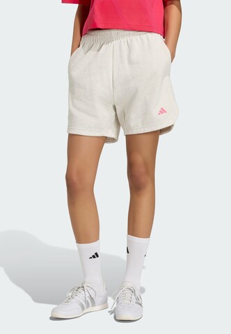 Loosefit Pantalon de sport 'Studio' ADIDAS SPORTSWEAR en blanc : devant