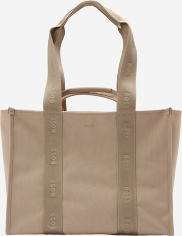 BOSS - Bolso de mano 'Sandy' en beige: frente