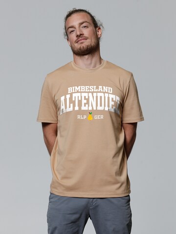 T-Shirt 'Altendiez Bimbesland' Watapparel en beige : devant