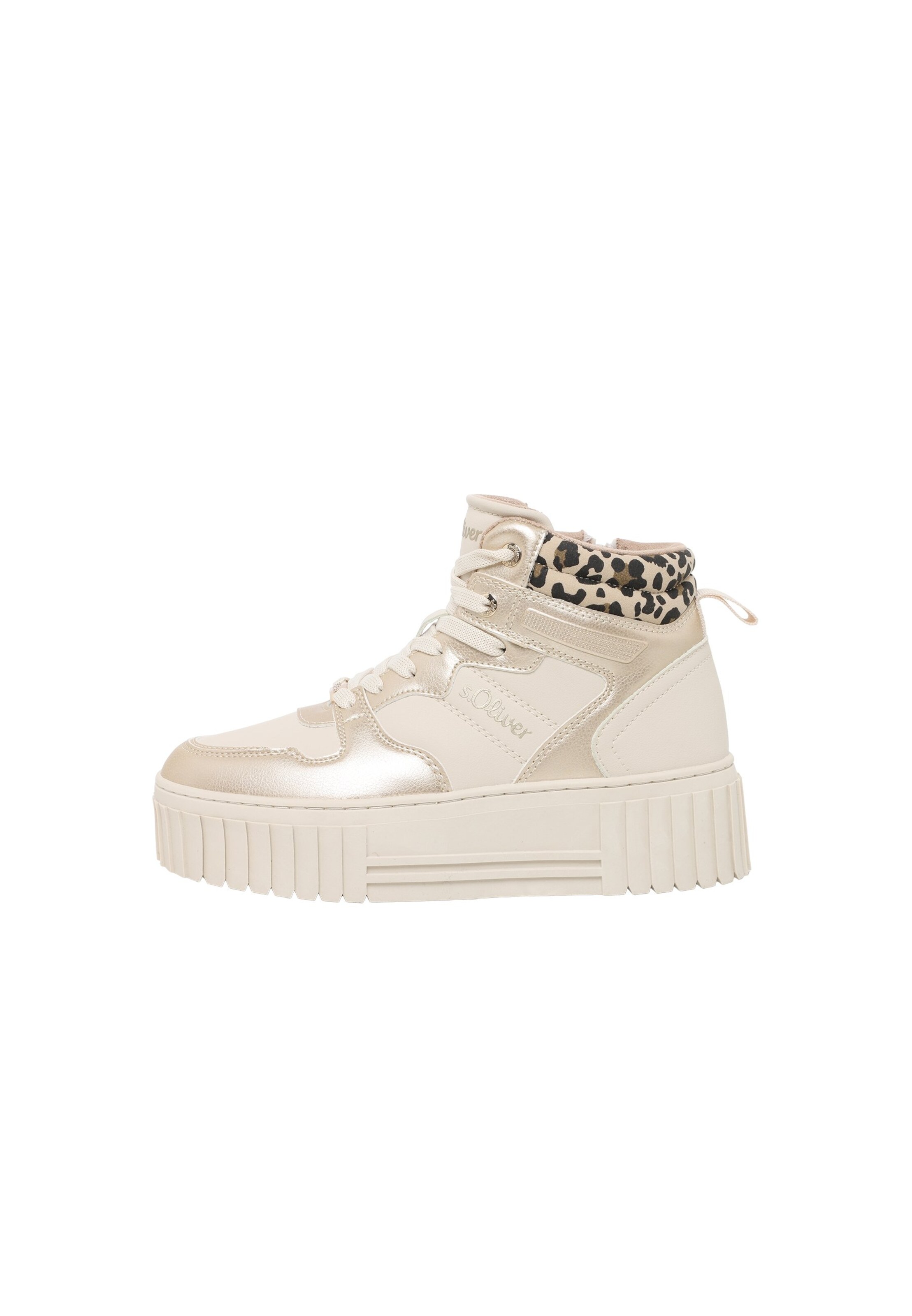 Bottines à lacets s.Oliver en beige : devant