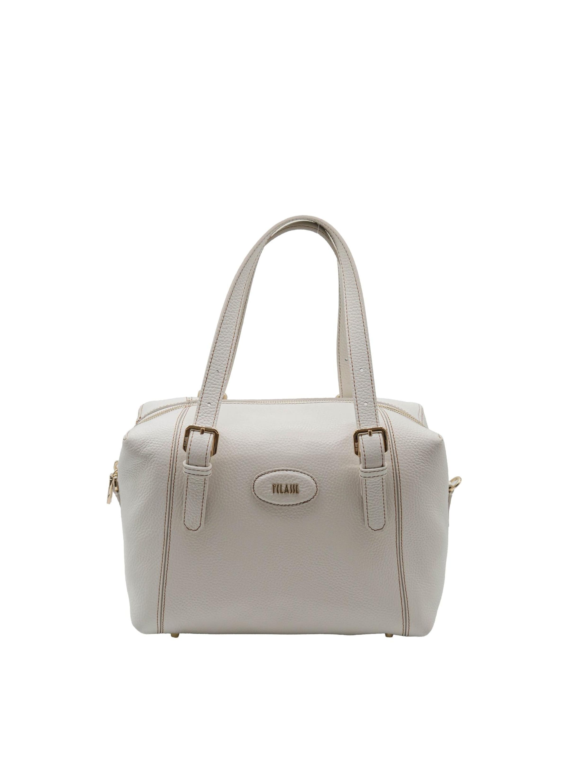 Borsa a spalla di Alviero Martini in beige: frontale