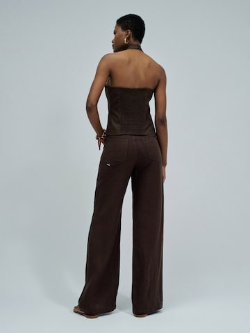 Salsa Jeans Wide Leg Chinohose in Weiß