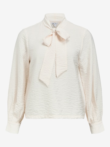 Camicia da donna di OBJECT in beige: frontale