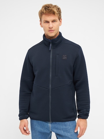 Sea Ranch Fleece Jacket 'Otto' in Blue: front